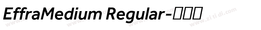 EffraMedium Regular字体转换